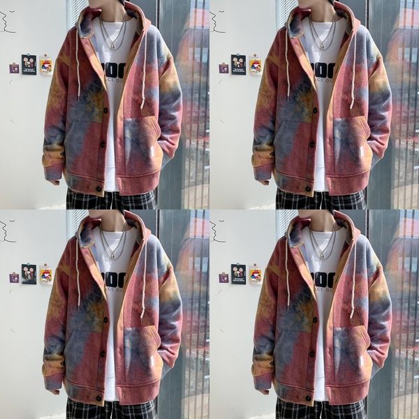 fashion of coat sweater and women's tie dyed hooded sweater cardigan men's large casual coat trend in autumn 2020 ynbbq, Black
fashion of coat sweater and women's tie dyed hooded sweater cardigan men's large casual coat trend in autumn 2020 ynbbq, Black