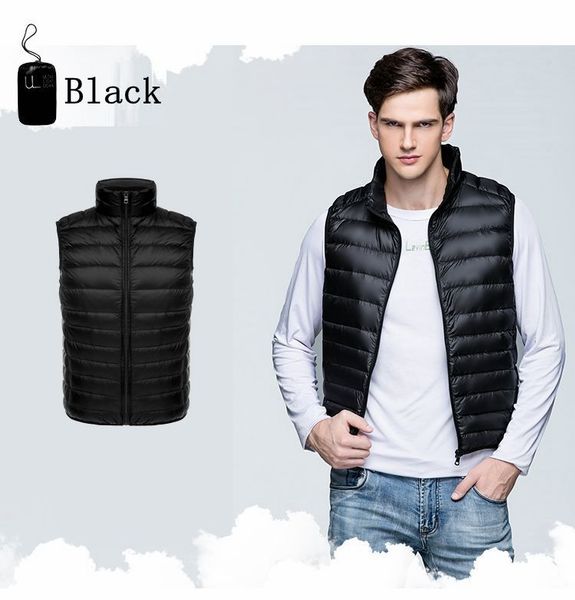 2021 new 6xl men warm ultra light down vest man winter solid sleeveless jacket men's lightweight waterproof vests bhzt, Black;white
2021 new 6xl men warm ultra light down vest man winter solid sleeveless jacket men's lightweight waterproof vests bhzt, Black;white