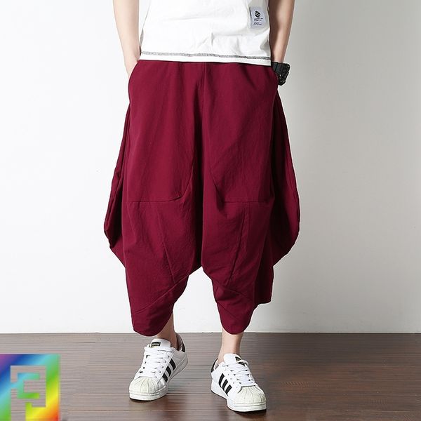 pbhbl summer loose capris men's trend style style wide national casual harlem leg chinese large wide leg pants casual chkw6 pants, Blue
pbhbl summer loose capris men's trend style style wide national casual harlem leg chinese large wide leg pants casual chkw6 pants, Blue