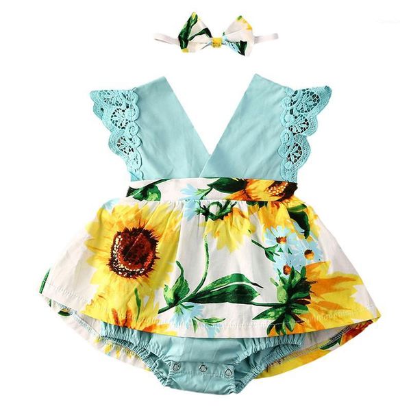 girl's dresses 0-24m summer born baby girls v-neck rompers sunflowers print ruffles lace sleeve jumpsuits dress+headband1, Red;yellow
girl's dresses 0-24m summer born baby girls v-neck rompers sunflowers print ruffles lace sleeve jumpsuits dress+headband1, Red;yellow