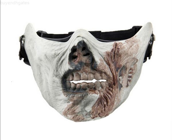 zombie skeleton death skull bone half face ghost mask for movie prop airsoft paintball protect safe cosplay guard grey white color
zombie skeleton death skull bone half face ghost mask for movie prop airsoft paintball protect safe cosplay guard grey white color