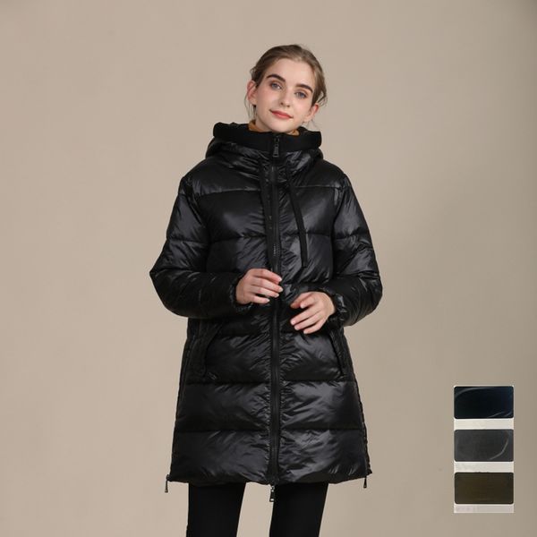 fashion hooded design womens winter jackets warm big fur collar windproof ladies medium long hooded coats waterproof glossy down parkas, Black
fashion hooded design womens winter jackets warm big fur collar windproof ladies medium long hooded coats waterproof glossy down parkas, Black