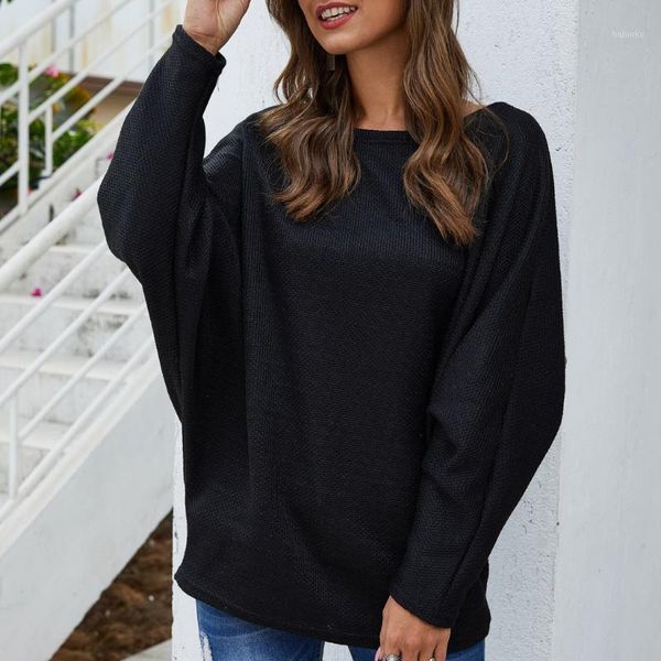 women's sweaters summer 2021 money the house fashion women long sleeve batwing o-neck casual blouse sweater#41, White;black
women's sweaters summer 2021 money the house fashion women long sleeve batwing o-neck casual blouse sweater#41, White;black