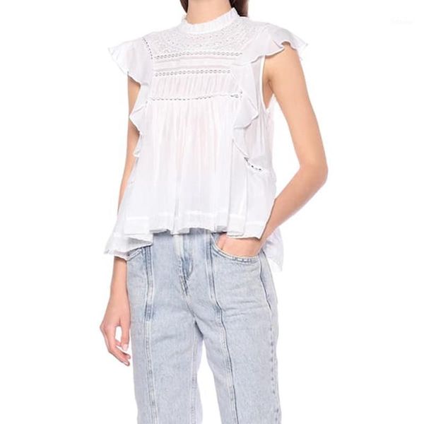womem's lace hollow out black or white shirt ruffles short sleeve stand collar summer blouse 2020 new1
womem's lace hollow out black or white shirt ruffles short sleeve stand collar summer blouse 2020 new1