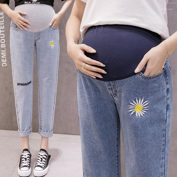 8901# maternity pants summer floral maternity jeans belly support pants elastic waist trousers1, White
8901# maternity pants summer floral maternity jeans belly support pants elastic waist trousers1, White