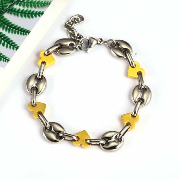 link, chain oufei stainless steel heart bracelets bangles for women jewelry accessories bracelet charms fashion 2021, Black
link, chain oufei stainless steel heart bracelets bangles for women jewelry accessories bracelet charms fashion 2021, Black