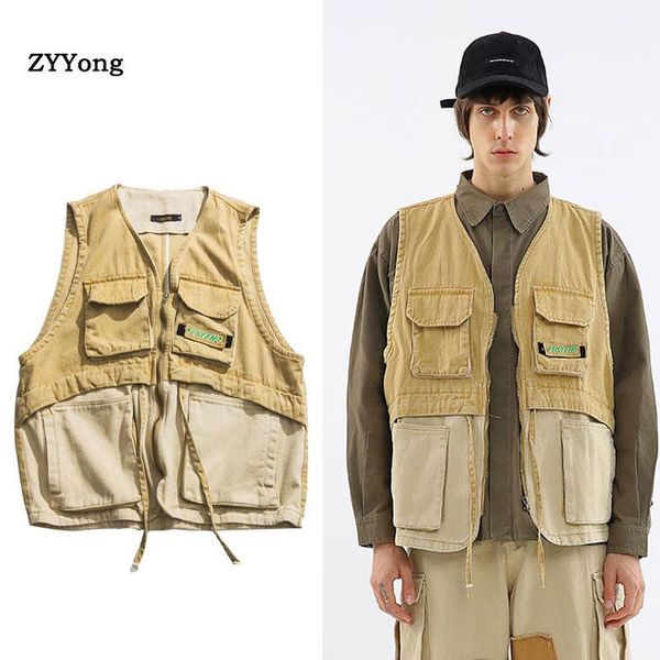 cotton vest men fashion khaki retro casual multi-pocket pgraphy sleeveless jacket streetwear loose gilet coat waistcoats1, Black;white
cotton vest men fashion khaki retro casual multi-pocket pgraphy sleeveless jacket streetwear loose gilet coat waistcoats1, Black;white