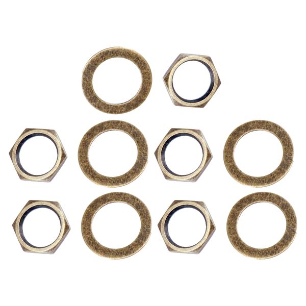 10pcs thread solid 3/8\" guitar pots nuts and washers for guitar bass replacements parts
10pcs thread solid 3/8\" guitar pots nuts and washers for guitar bass replacements parts
