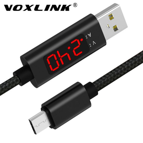 voxlink micro voltage and current intelligent display data sync for samsung xiaomi huawei android usb cable 
voxlink micro voltage and current intelligent display data sync for samsung xiaomi huawei android usb cable