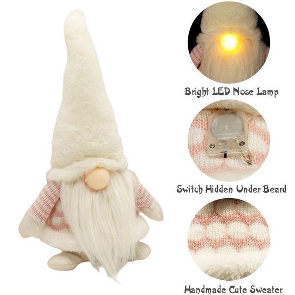 рождественский шведский gnome с led освещение nose плюшевая кукла дети подарка home decor
рождественский шведский gnome с led освещение nose плюшевая кукла дети подарка home decor