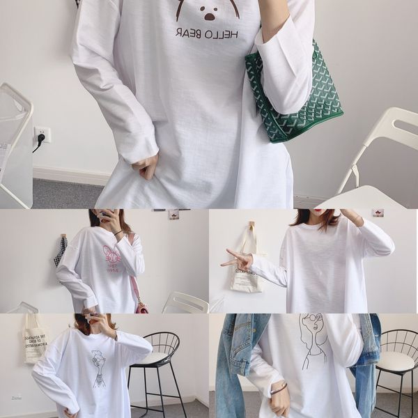 straight 2020 autumn new slub cotton versatile base white t-shirt medium base baset-shirt baselong women long sleeve loose large wn5il wn5il
straight 2020 autumn new slub cotton versatile base white t-shirt medium base baset-shirt baselong women long sleeve loose large wn5il wn5il