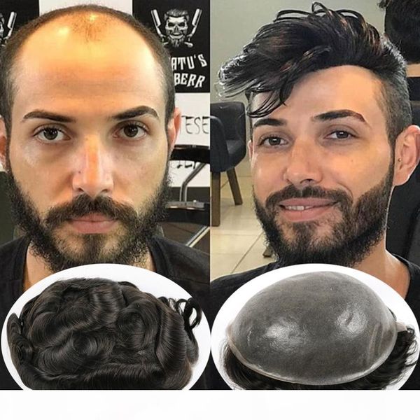 thin pu skin brazilian human hair toupee invisible v-loop hailrline tiny knots back men toupee hairpieces replacement system, Black
thin pu skin brazilian human hair toupee invisible v-loop hailrline tiny knots back men toupee hairpieces replacement system, Black