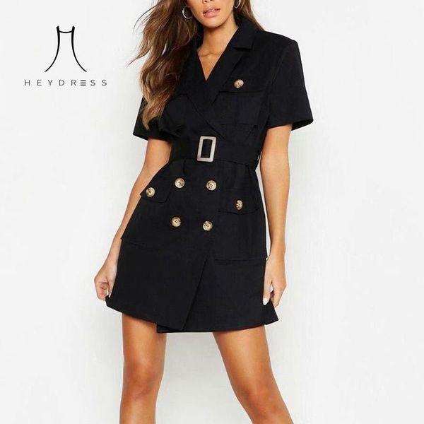 heydress short sleeve long blazers vintage double breasted female loose sashes blazers casual office pockets outwears, White;black
heydress short sleeve long blazers vintage double breasted female loose sashes blazers casual office pockets outwears, White;black
