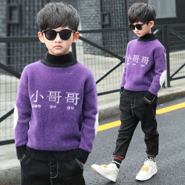 autumn and winter children's clothing new 2019 korean fashion middle school boys' sweater pullover high neck thickened lxgt, Blue
autumn and winter children's clothing new 2019 korean fashion middle school boys' sweater pullover high neck thickened lxgt, Blue