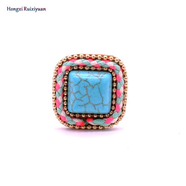 cluster rings fashion ring bohemian style square natural stone for women color rope woven charm party casual jewelry, Golden;silver
cluster rings fashion ring bohemian style square natural stone for women color rope woven charm party casual jewelry, Golden;silver