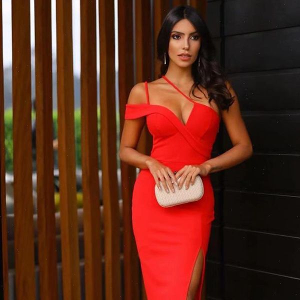 new summer red one shoulder bandage dress women sleeveless spaghetti strap club celebrity runway party dress vestidos, Black;gray
new summer red one shoulder bandage dress women sleeveless spaghetti strap club celebrity runway party dress vestidos, Black;gray