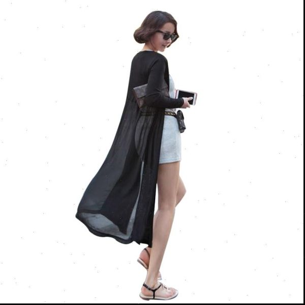 korean style sunscreen cardigan shawl long sweater coat women modal chiffon stitching long sleeve solid sweaters cardigan, White;black
korean style sunscreen cardigan shawl long sweater coat women modal chiffon stitching long sleeve solid sweaters cardigan, White;black