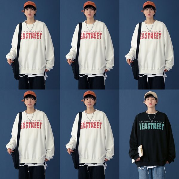 iakt7 sweater sleeve printed sweatersweater new men's loose casual handsome youth long letter trend ins versatile x6ht3, Black
iakt7 sweater sleeve printed sweatersweater new men's loose casual handsome youth long letter trend ins versatile x6ht3, Black