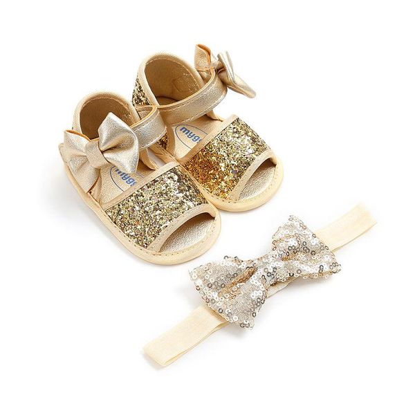 2pcs=1set sequins bow hairband + soft sole pu first walkers ribbon ballet princess baby shoes for 0-18m
2pcs=1set sequins bow hairband + soft sole pu first walkers ribbon ballet princess baby shoes for 0-18m