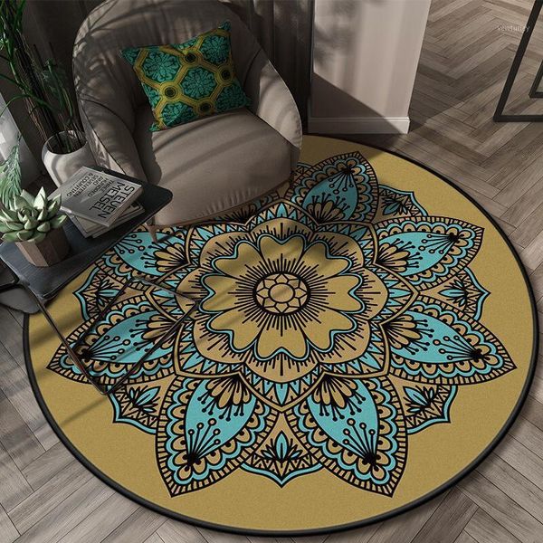 carpets 3d printed bohemia lotus totem round carpet for living room wind balcony hanging basket picnic large rug floor tatami mat1
carpets 3d printed bohemia lotus totem round carpet for living room wind balcony hanging basket picnic large rug floor tatami mat1