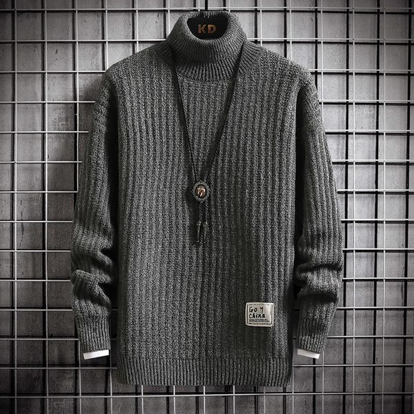senior men's high neck thick and warm informal knitted sweater, winter christmas sweater, novelty, White;black
senior men's high neck thick and warm informal knitted sweater, winter christmas sweater, novelty, White;black