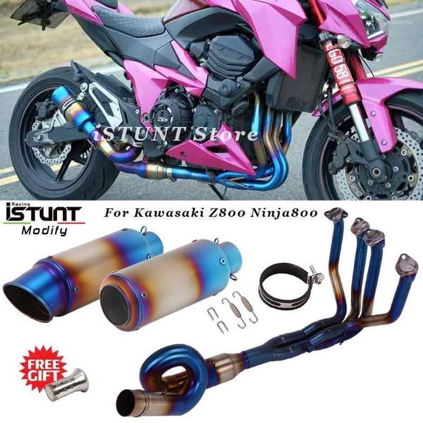 z800 motorcycle escape exhaust full system modified front middle link pipe muffler db killer slip on for z800 ninja8001
z800 motorcycle escape exhaust full system modified front middle link pipe muffler db killer slip on for z800 ninja8001