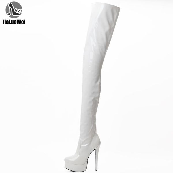 jialuowei size 36-46 over the knee thigh high heel stiletto platform stretch boots, Black
jialuowei size 36-46 over the knee thigh high heel stiletto platform stretch boots, Black