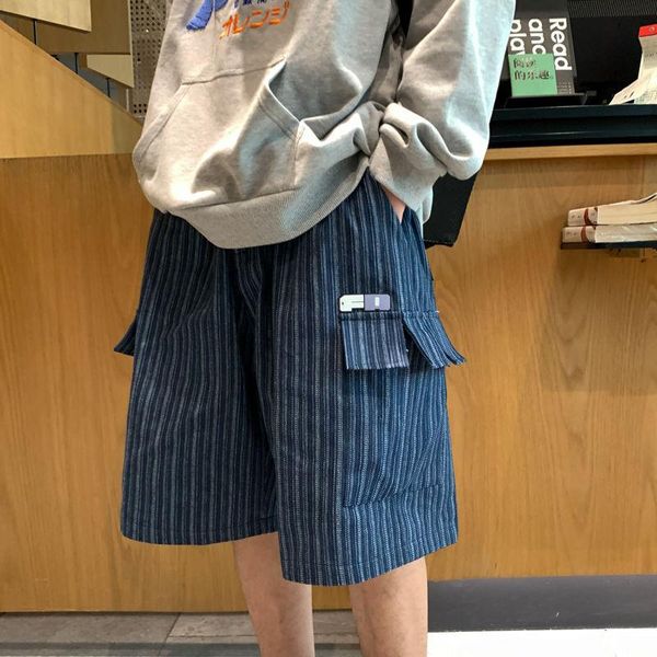 2021 spring and autumn new youth fashion loose simple striped multi-pocket tooling five-point pants fashion casual short, White;black
2021 spring and autumn new youth fashion loose simple striped multi-pocket tooling five-point pants fashion casual short, White;black