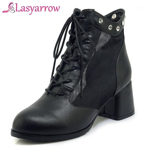boots lasyarrow fashion womens ankle mesh shoes high heels lady platform pumps punk rivet studs lace up shoe female black1, Black 
boots lasyarrow fashion womens ankle mesh shoes high heels lady platform pumps punk rivet studs lace up shoe female black1, Black