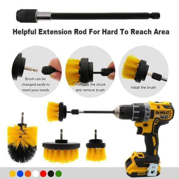 4pcs/set power scrubber drill brush kit electric cleaning brush with extension for car,grout, tiles,bathroom, k bbykia
4pcs/set power scrubber drill brush kit electric cleaning brush with extension for car,grout, tiles,bathroom, k bbykia