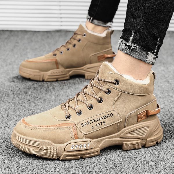 martin boots cotton padded plush and thickened in winter warm keeping medium men's casual shoes thick soled construction, Black
martin boots cotton padded plush and thickened in winter warm keeping medium men's casual shoes thick soled construction, Black