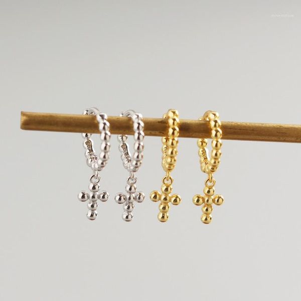 925 sterling silver earring fashion short zircon cross bead pendant drop earring personality cute trend woman girl ear jewelry1
925 sterling silver earring fashion short zircon cross bead pendant drop earring personality cute trend woman girl ear jewelry1