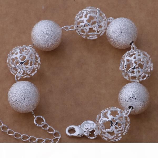 with tracking number sale 925 silver bracelet flash maracas with hollow ball bracelet silver jewelry 10pcs lot 1588, Black
with tracking number sale 925 silver bracelet flash maracas with hollow ball bracelet silver jewelry 10pcs lot 1588, Black