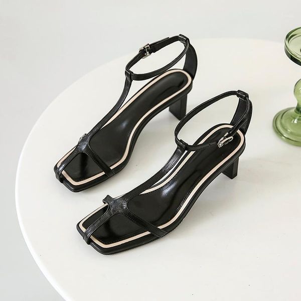 genuine leather high heels sandals elegant ankle strap office ladies dress party shoes summer work sandals woman1, Black
genuine leather high heels sandals elegant ankle strap office ladies dress party shoes summer work sandals woman1, Black