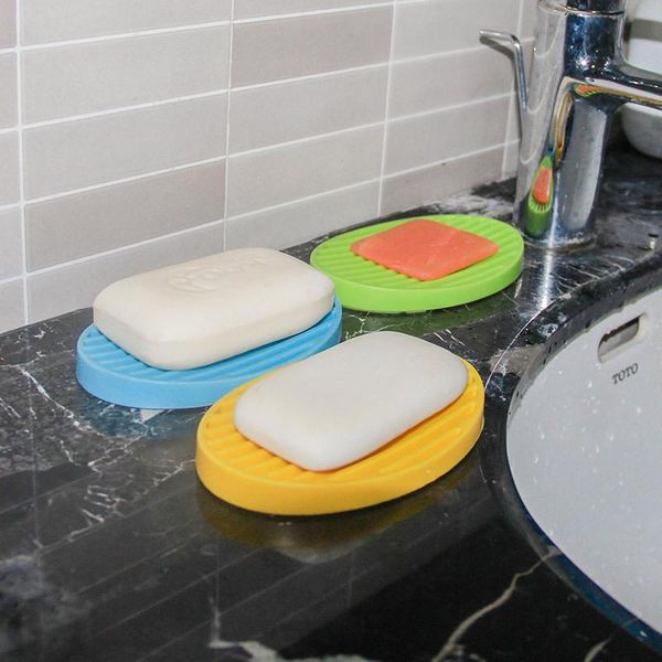 colorful sile flexible soap dish plate tray drain ovaled portable soap dishes kitchen bathroom tools storage holder soapbox q qylpfi
colorful sile flexible soap dish plate tray drain ovaled portable soap dishes kitchen bathroom tools storage holder soapbox q qylpfi