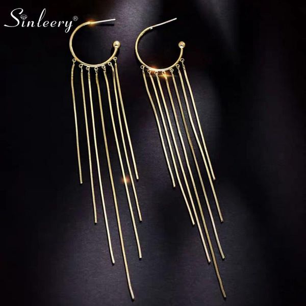 dangle & chandelier sinleery 2021 arrivals long tassel drop earrings for women fashion night club party gifts es859 ssg, Silver
dangle & chandelier sinleery 2021 arrivals long tassel drop earrings for women fashion night club party gifts es859 ssg, Silver