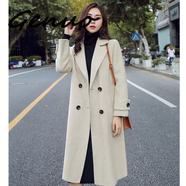 women's wool & blends korean winter women long jacket fashion slim elegant ladies warm overcoat solid color female high grade woolen co, Black
women's wool & blends korean winter women long jacket fashion slim elegant ladies warm overcoat solid color female high grade woolen co, Black