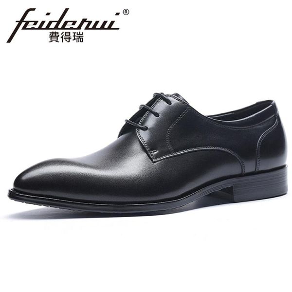 dress shoes luxury genuine leather men's footwear pointed toe handmade formal derby flats italian welted for gentleman hms136, Black
dress shoes luxury genuine leather men's footwear pointed toe handmade formal derby flats italian welted for gentleman hms136, Black