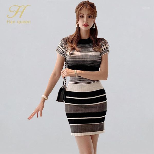 h han queen elegant stripe office pencil elastic knitted dress women autumn high waist sheath dresses work bodycon vestidos new1, Black;gray
h han queen elegant stripe office pencil elastic knitted dress women autumn high waist sheath dresses work bodycon vestidos new1, Black;gray