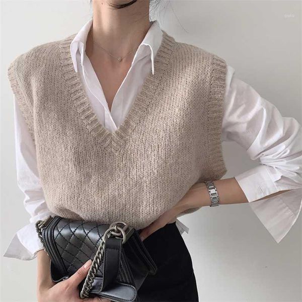 casual autumn winter sleeveless thick sweater vest women elegant temperament v neck knitted vest waistcoat knitwear shop13141, White;black
casual autumn winter sleeveless thick sweater vest women elegant temperament v neck knitted vest waistcoat knitwear shop13141, White;black