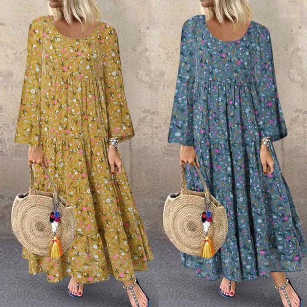 2020 women dress plus size casual loose long sleeve floral daily linen print elegant boho autumn long maxi dress vestido1, Black;gray
2020 women dress plus size casual loose long sleeve floral daily linen print elegant boho autumn long maxi dress vestido1, Black;gray