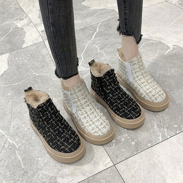 boots women fashion shoes woman winter platform snow boots plush female casual sneakers gingham faux suede shoes with fur inside #zy4l, Black
boots women fashion shoes woman winter platform snow boots plush female casual sneakers gingham faux suede shoes with fur inside #zy4l, Black