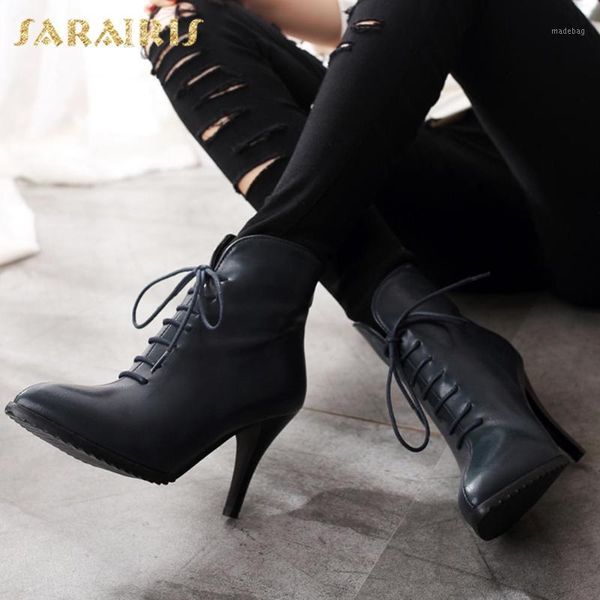 boots brand 2021 big size 46 elegant shoelaces thin high heels women autumn winter shoes female office lady ankle boots1, Black
boots brand 2021 big size 46 elegant shoelaces thin high heels women autumn winter shoes female office lady ankle boots1, Black