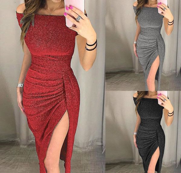 woman clothes women dresses dress plus size party night club autumn women with slit ladies dress long sequin dress dec19, Black;gray
woman clothes women dresses dress plus size party night club autumn women with slit ladies dress long sequin dress dec19, Black;gray