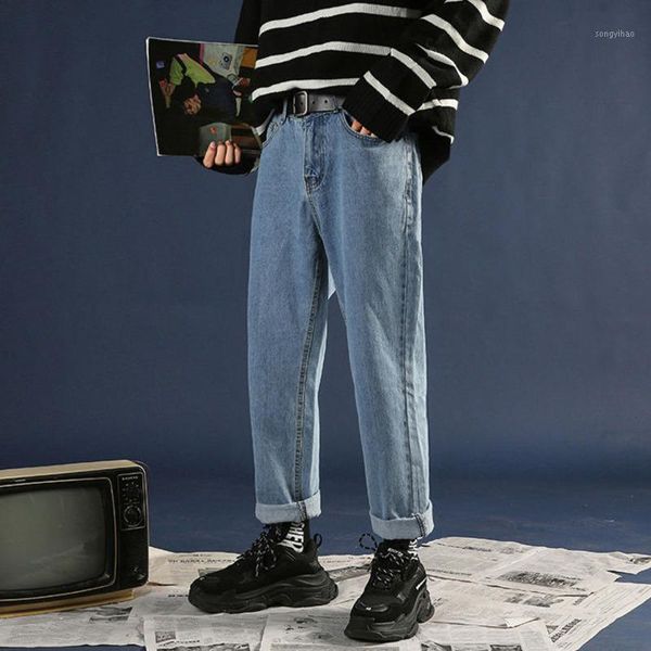 straight jeans men's fashion washed casual retro korean jeans men streetwear wild hip hop loose denim trousers mens s-2xl1, Blue
straight jeans men's fashion washed casual retro korean jeans men streetwear wild hip hop loose denim trousers mens s-2xl1, Blue