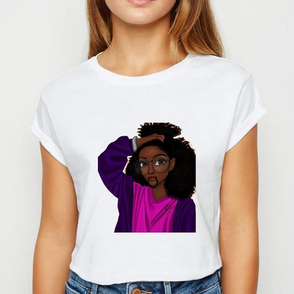 melanin black girl graphic print new t-shirt women sell o-neck tee fashion versatile streetwear casual loose t shirt, White
melanin black girl graphic print new t-shirt women sell o-neck tee fashion versatile streetwear casual loose t shirt, White