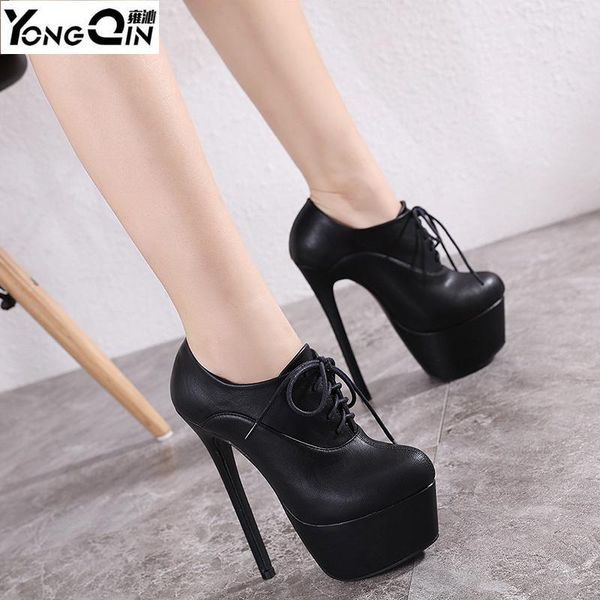 new wild super high heel platform lace-up female boots shoes high heels pu women boots, Black
new wild super high heel platform lace-up female boots shoes high heels pu women boots, Black