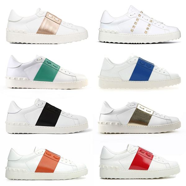 2022 spring new flats sports shoes womens mens white with green metallic rose gold sliver orange pink red bottom rivets designer lightweight
2022 spring new flats sports shoes womens mens white with green metallic rose gold sliver orange pink red bottom rivets designer lightweight