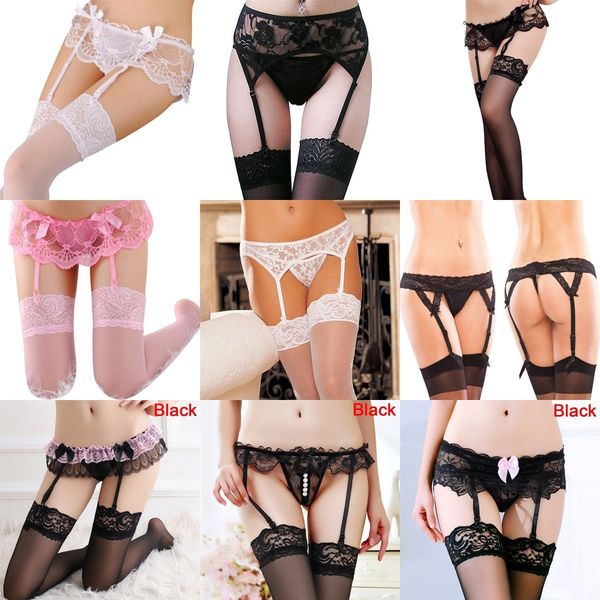 women lingerie garter belt stripe elastic stockings black fishnet stocking thigh sheer tights pantyhose dropship, Black;white
women lingerie garter belt stripe elastic stockings black fishnet stocking thigh sheer tights pantyhose dropship, Black;white