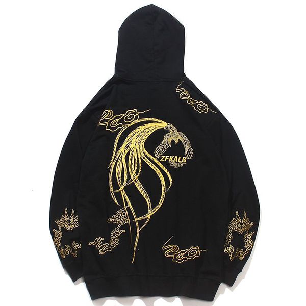embroidery chinese golden phoenix men hoodies hoody homme sweatshirts jacket coats mens hoodies, Black
embroidery chinese golden phoenix men hoodies hoody homme sweatshirts jacket coats mens hoodies, Black